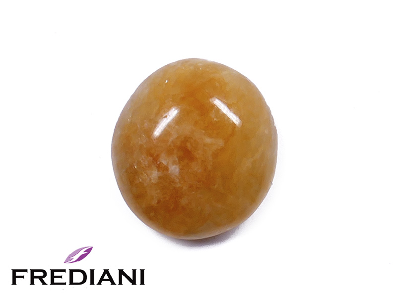 Jade orange cabochon naturel