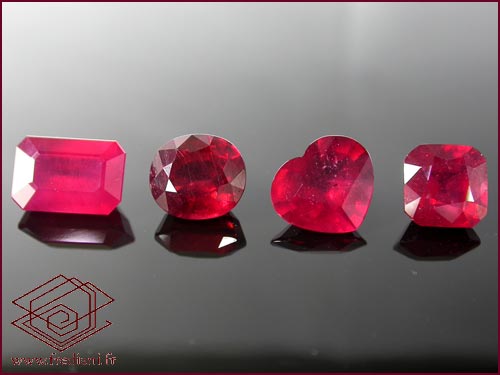 rubis traités verre au plomb