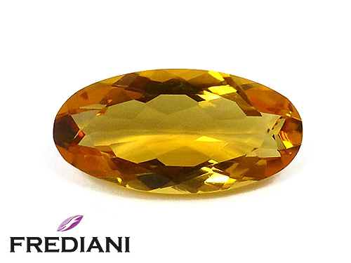 Citrine dorée ovale