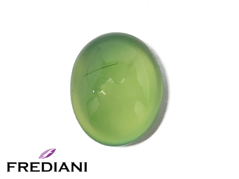 Prehnite ovale cabochon naturelle