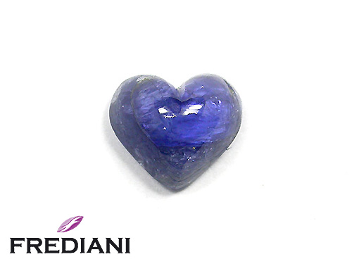Saphir bleu coeur cabochon