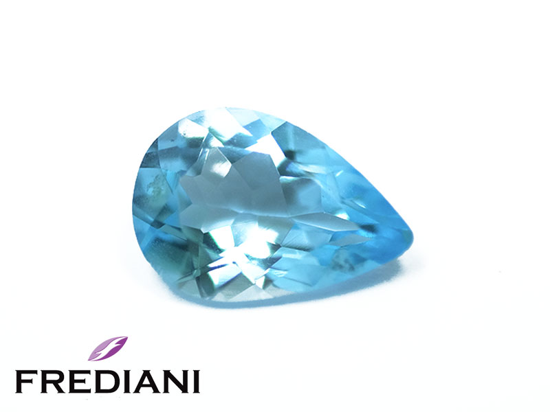 Topaze bleue poire