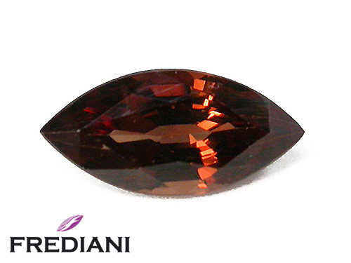 Zircon brun navette naturel