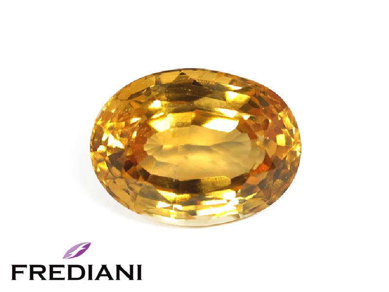 Grenat hessonite ovale naturel