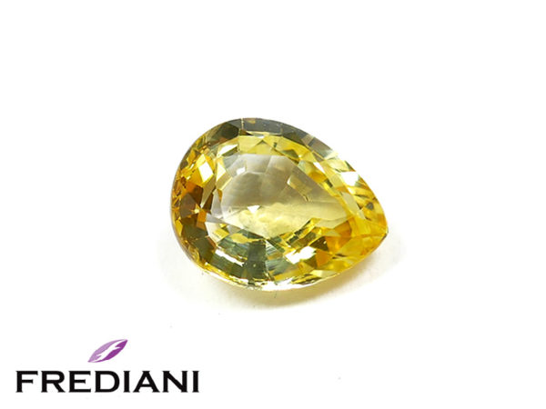 Saphir jaune poire