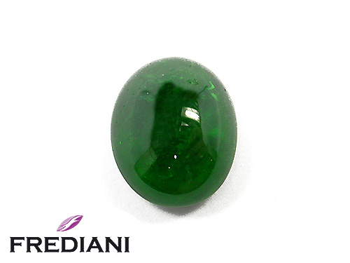 Grenat tsavorite ovale cabochon naturel