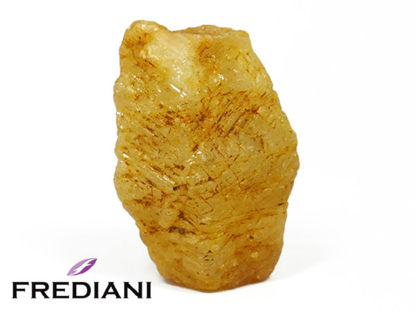 Cristal de saphir jaune naturel