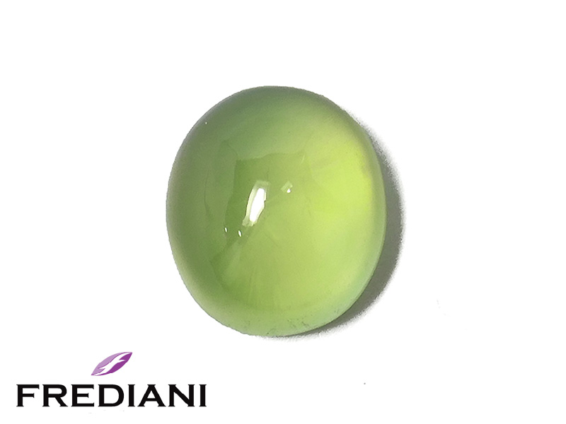 Préhnite cabochon ovale naturelle