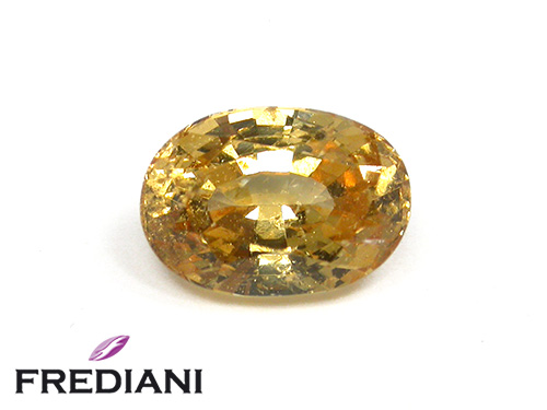 Grenat hessonite ovale naturel
