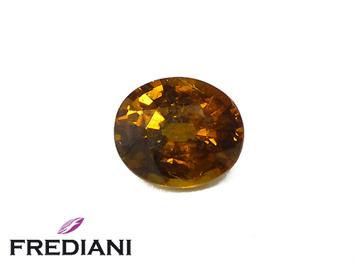 Grenat grossulaire ovale naturel