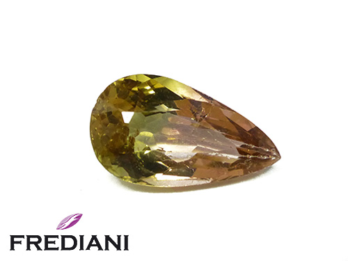 Tourmaline bicolore poire naturelle
