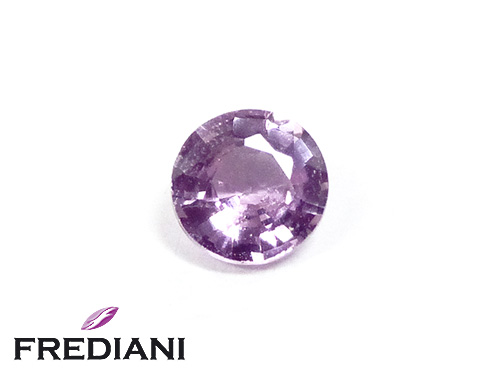 Saphir violet rond naturel