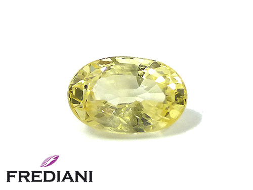 Saphir jaune ovale