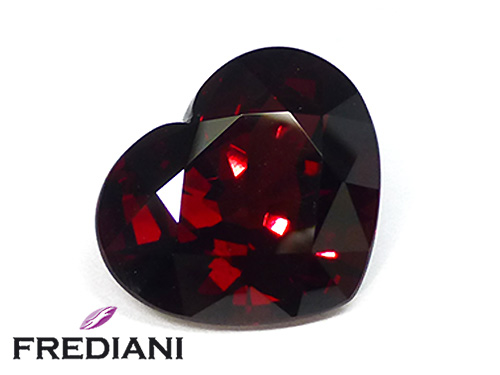 Grenat rhodolite coeur naturel