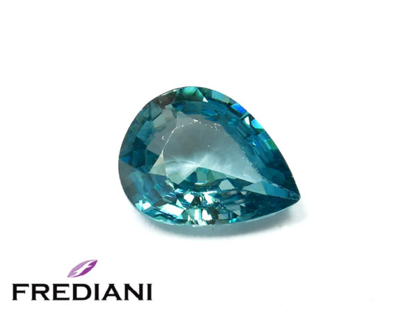 Zircon bleu poire