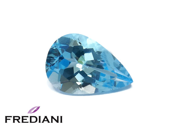 Topaze bleue poire