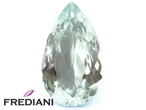 Topaze bleue poire naturelle