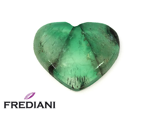 Emeraude trapiche coeur naturelle