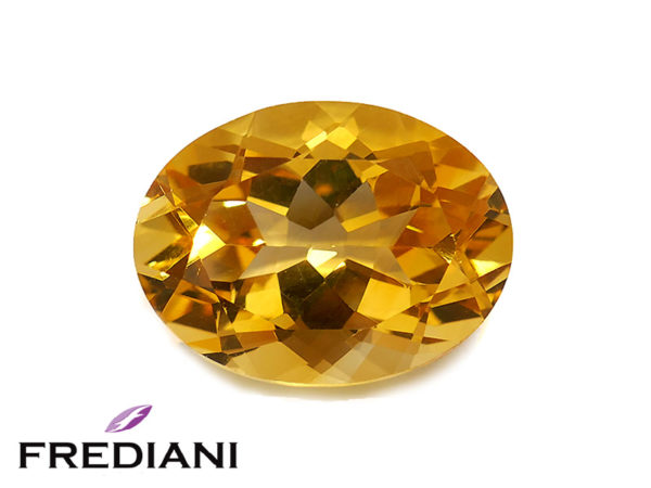 Citrine dorée ovale