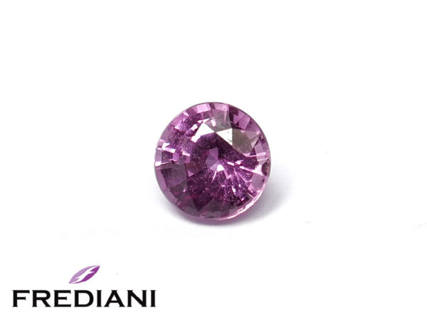 Saphir rose rond