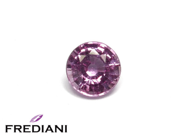 Saphir rose rond
