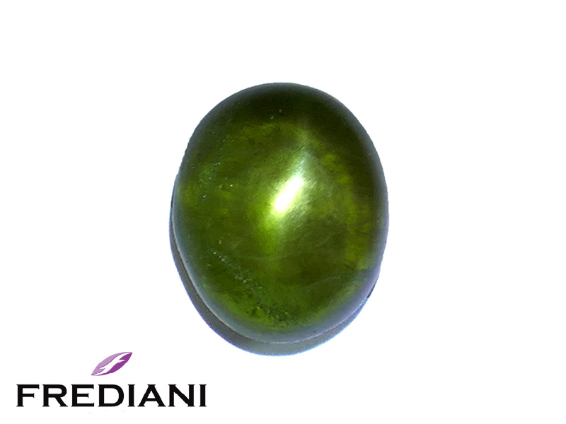 Péridot étoilé naturel 130x110 de 9.77 carats