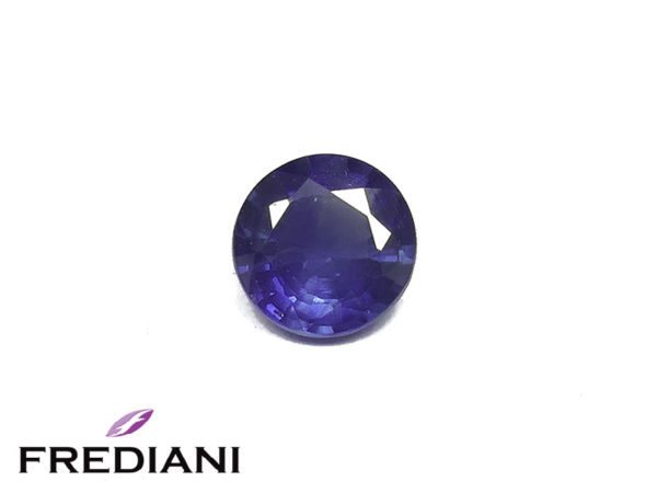 Saphir bleu rond