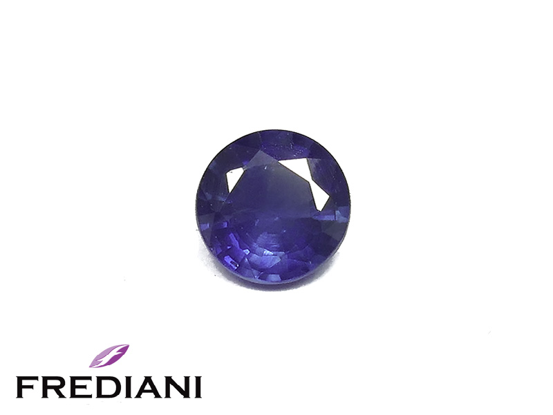 Saphir bleu rond