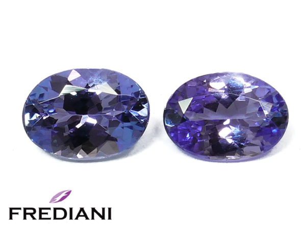 Appairage de tanzanites ovales