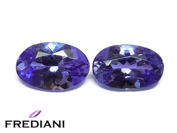 Appairage de tanzanites ovales