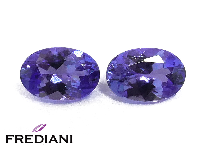 Paire de Tanzanites ovales