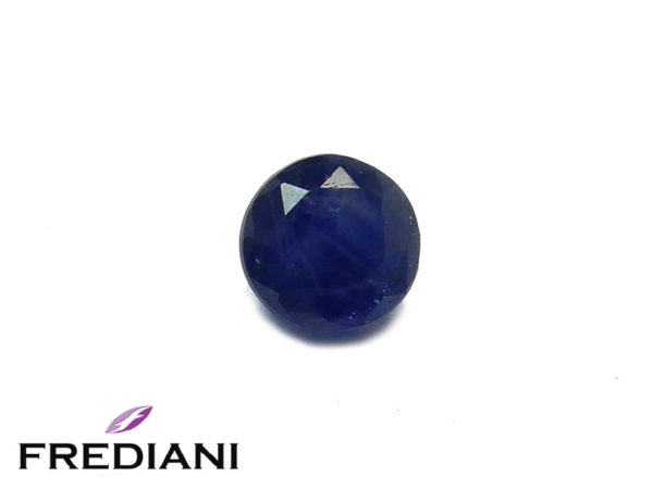 Saphir bleu rond