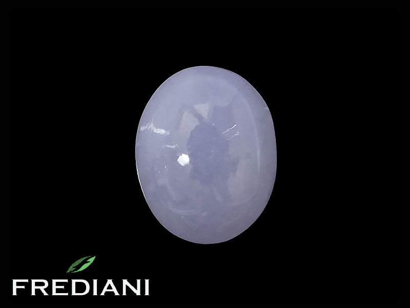 Jade lavande cabochon ovale