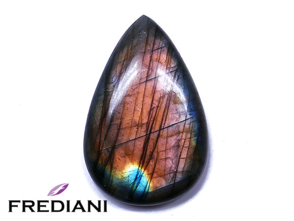 Labradorite poire cabochon naturelle