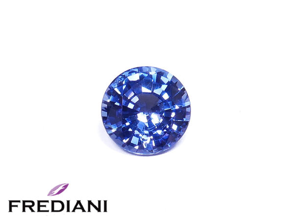 Saphir bleu rond