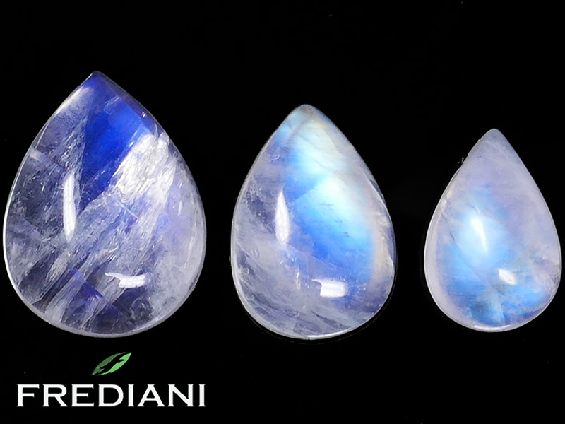 Lot de pierres de lune poires naturelles