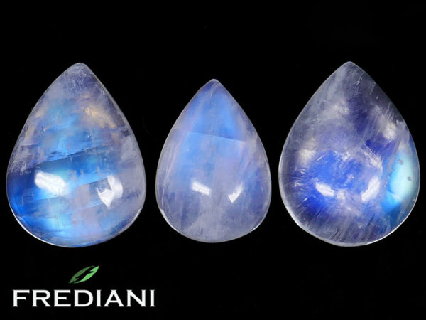 Lot de pierres de lune poires naturelles