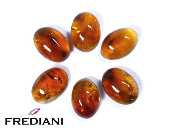 Lot de citrines madères cabochons