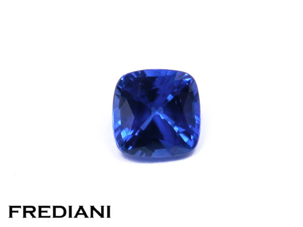 Saphir bleu coussin