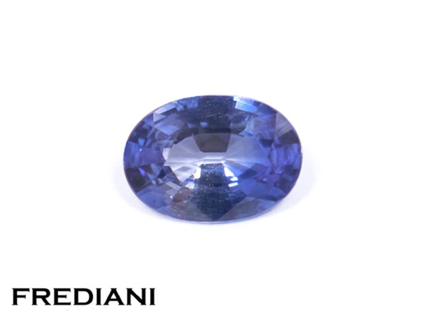 Saphir bleu ovale