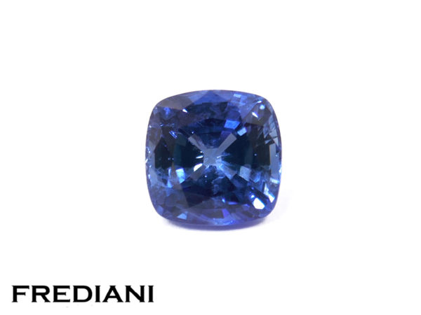 Saphir bleu coussin