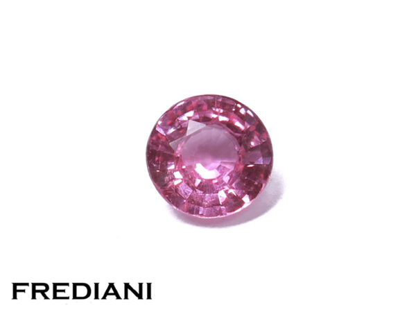 Saphir rose rond