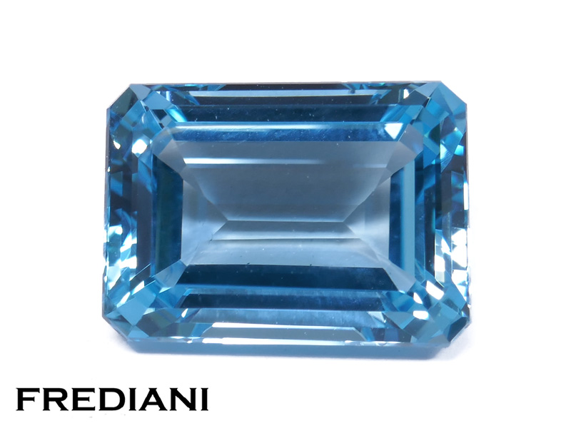 Topaze bleue rectangulaire