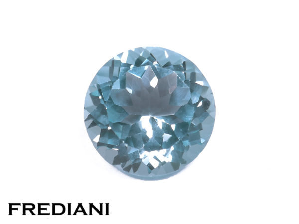 Topaze bleue ronde
