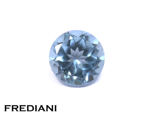 Topaze bleue ronde