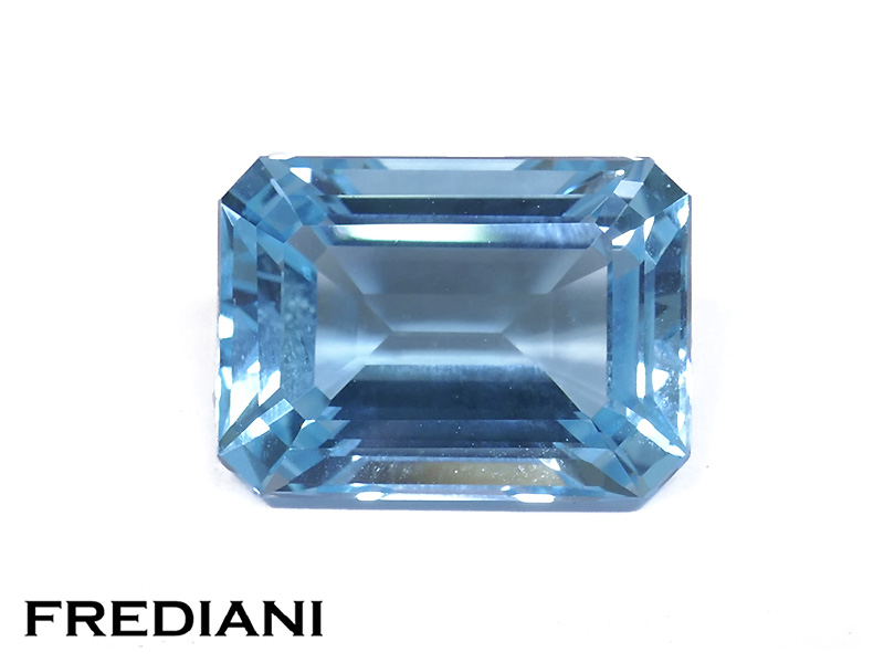 Topaze bleue rectangulaire