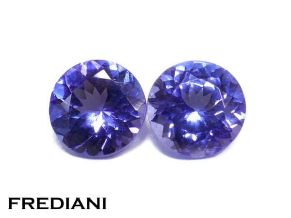 Appairage de tanzanites rondes