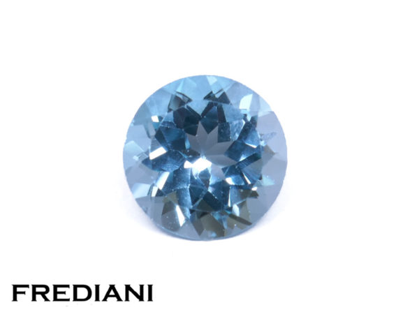 Topaze bleue ronde