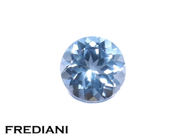 Topaze bleue ronde