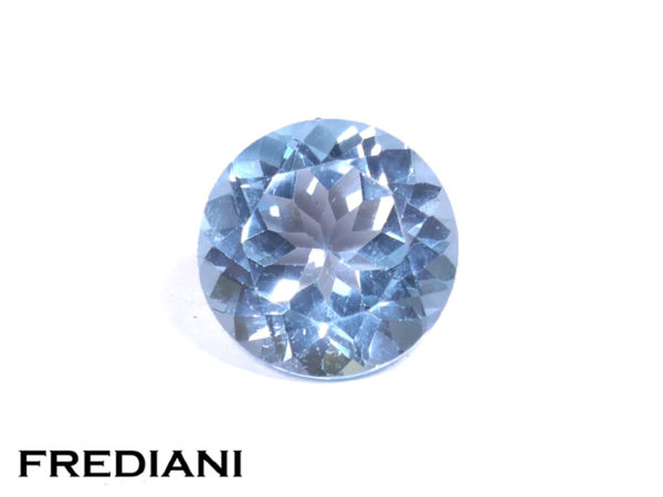 Topaze bleue ronde